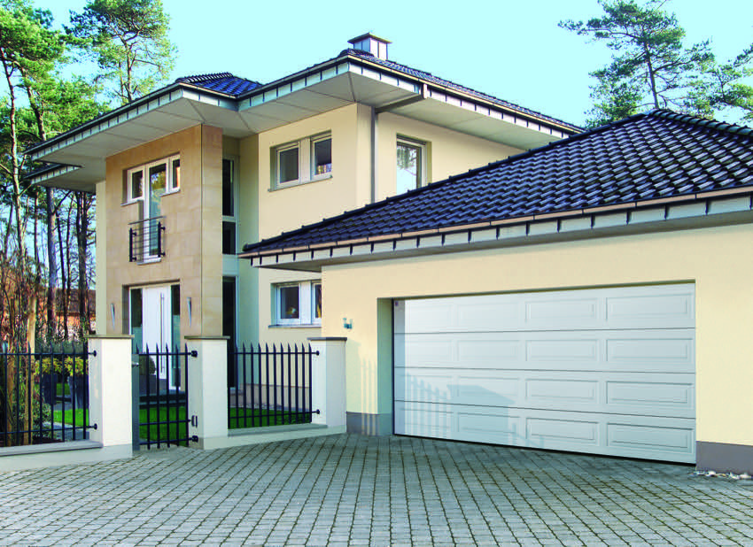 white-sectional-garage door