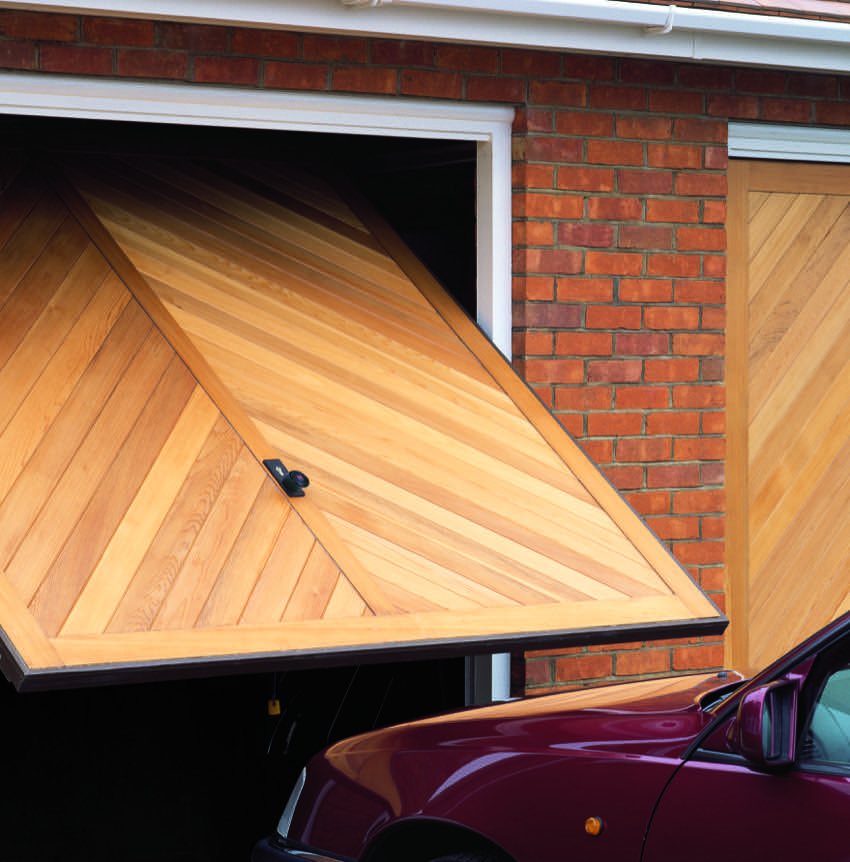wood-timber-chevron-garage-door