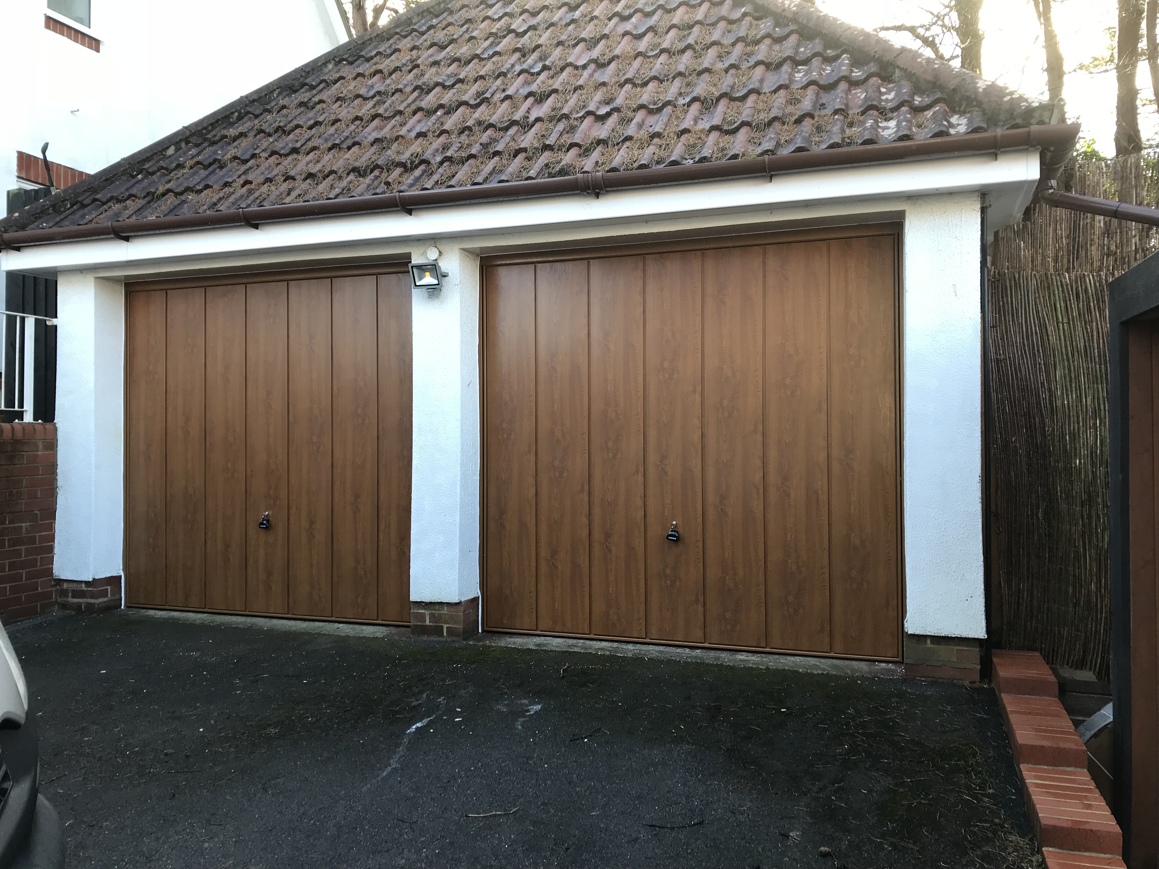 Dual garage doors